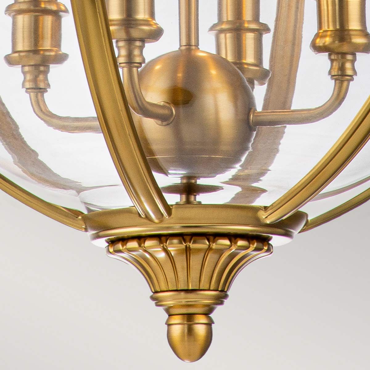 Pendelleuchter Adams mit 4 Lichtern, brüniertes Messing - Elsteadlighting - leuchtengrosshandel24