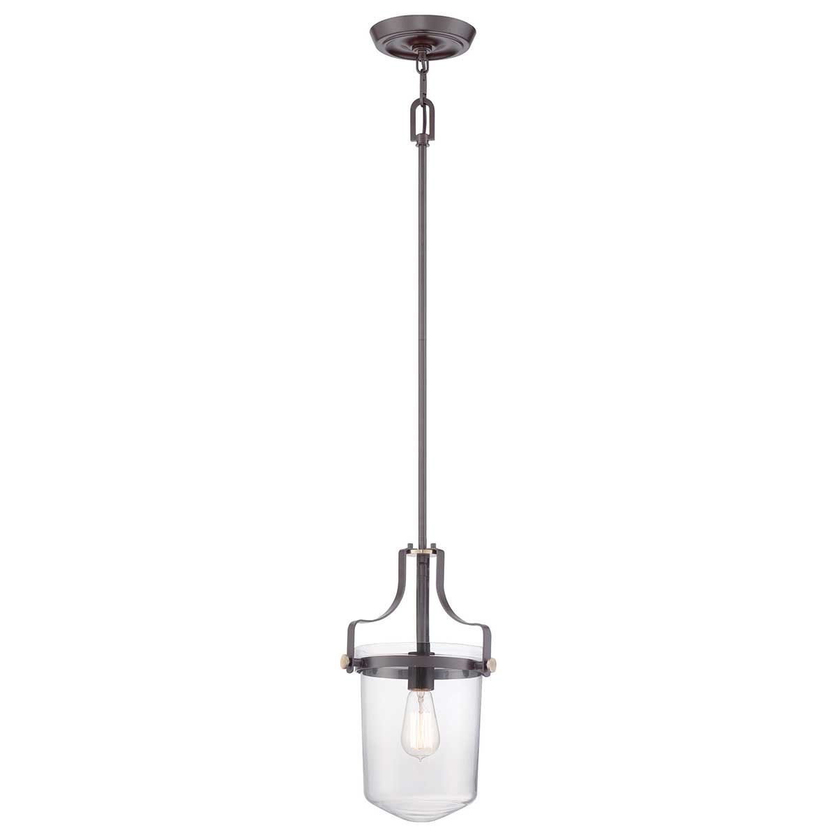 Penn Station 1 - flammige Mini - Pendelleuchte - Western - Bronze - Elsteadlighting - QZ - PENN - STATION - S - WT