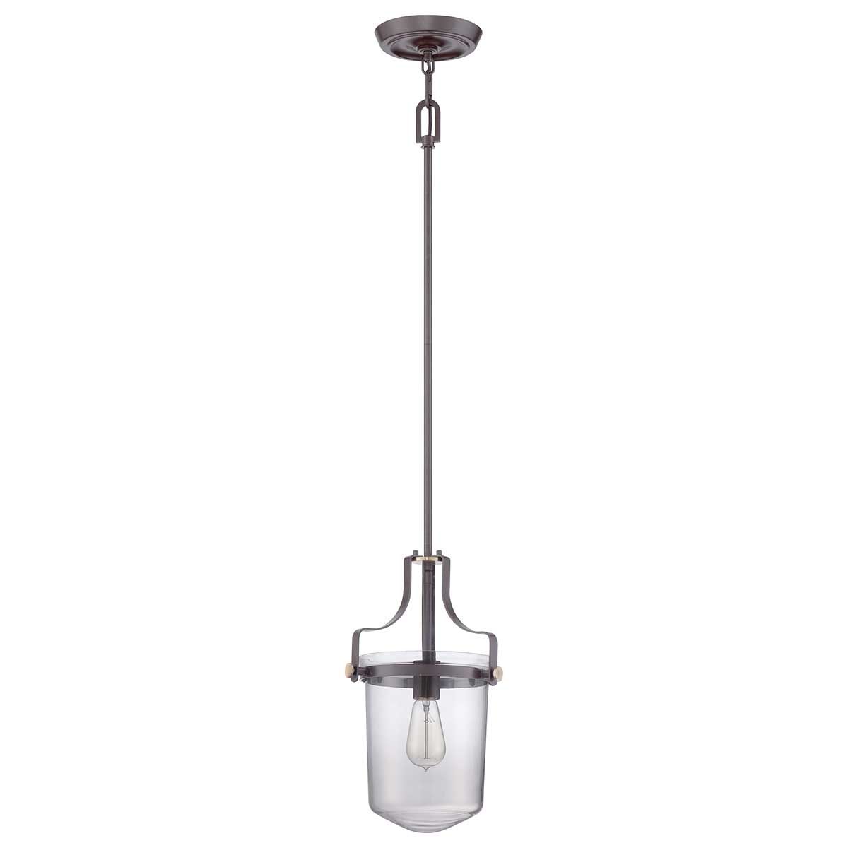 Penn Station 1 - flammige Mini - Pendelleuchte - Western - Bronze - Elsteadlighting - QZ - PENN - STATION - S - WT