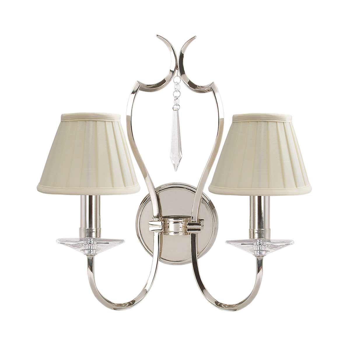 Pimlico 2 - flammige Wandleuchte, poliertes Nickel - Elsteadlighting - PM2 - PN