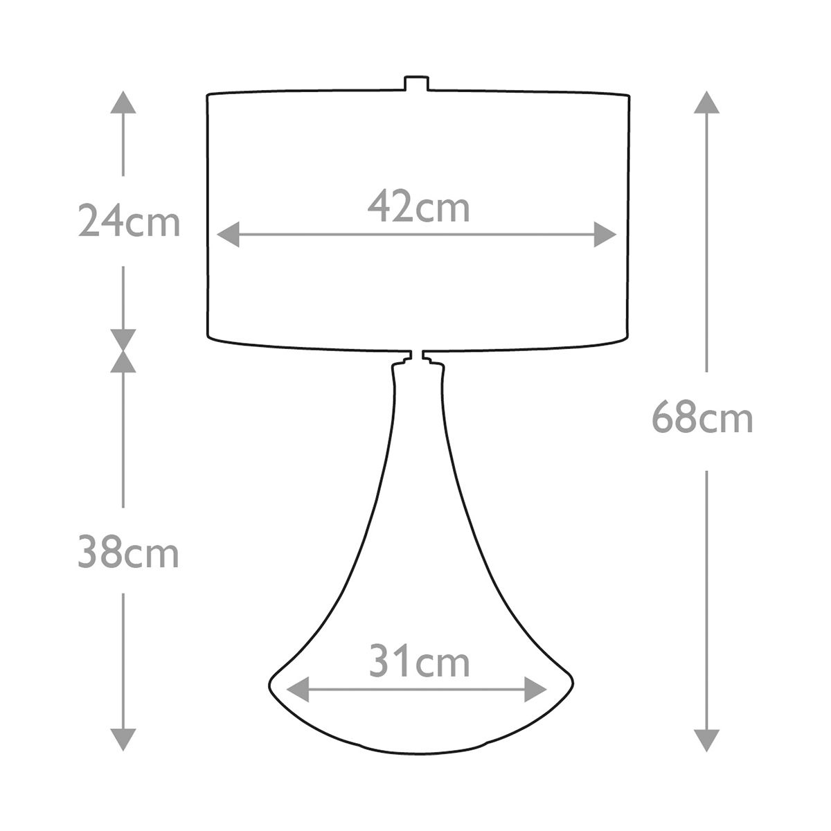 Pinner 1 - flammige Tischlampe - Dezentes Rosa & Mattcreme - Elsteadlighting - PINNER - TL