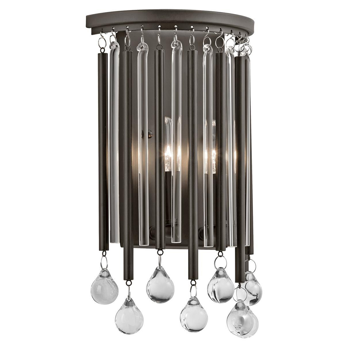 Piper 2 - flammige Wandleuchte - Espresso/Chrom - Elsteadlighting - KL - PIPER2