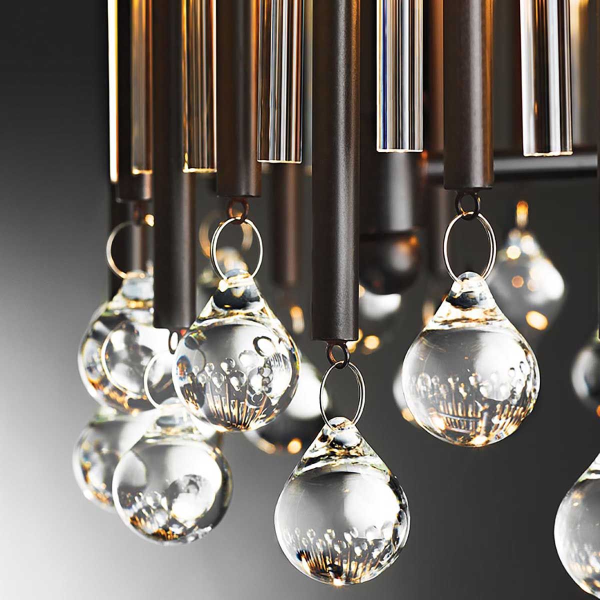 Piper 2 - flammige Wandleuchte - Espresso/Chrom - Elsteadlighting - KL - PIPER2