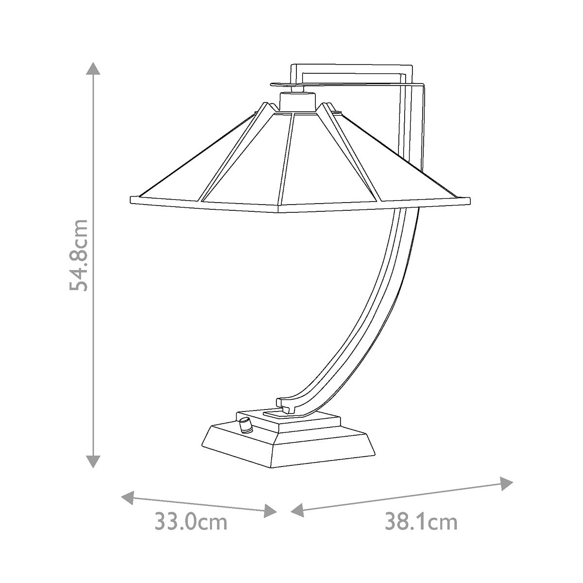 Pomeroy 1 - Liter - Tischlampe – Westernbronze - Elsteadlighting - QZ - POMEROY - TL