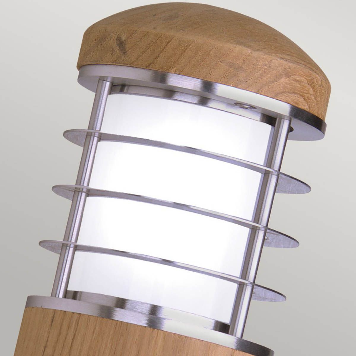 Poole 1 - flammige Wandleuchte - Teak und Edelstahl - Elsteadlighting - GZ - POOLE - W