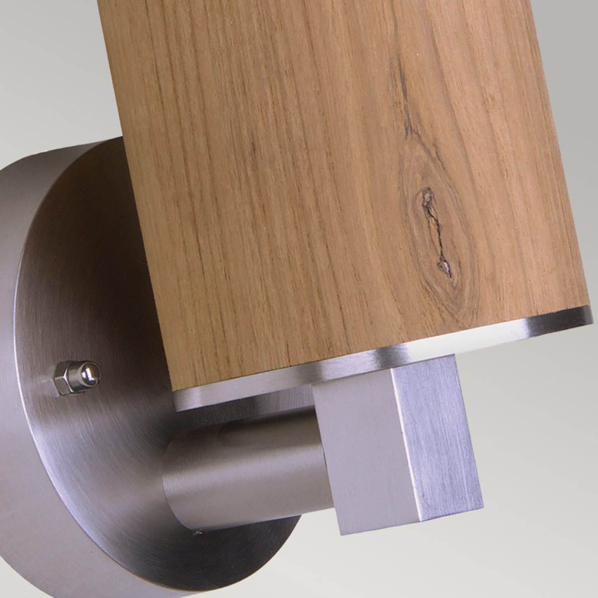 Poole 1 - flammige Wandleuchte - Teak und Edelstahl - Elsteadlighting - GZ - POOLE - W