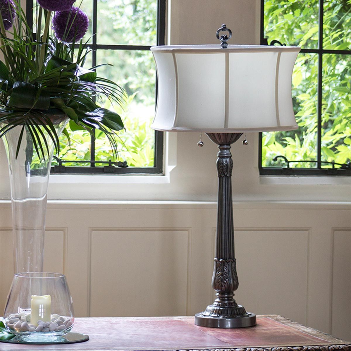 Presidential 2 - flammige Tischlampe - Zinn - Elsteadlighting - SF - PRESIDENTIAL