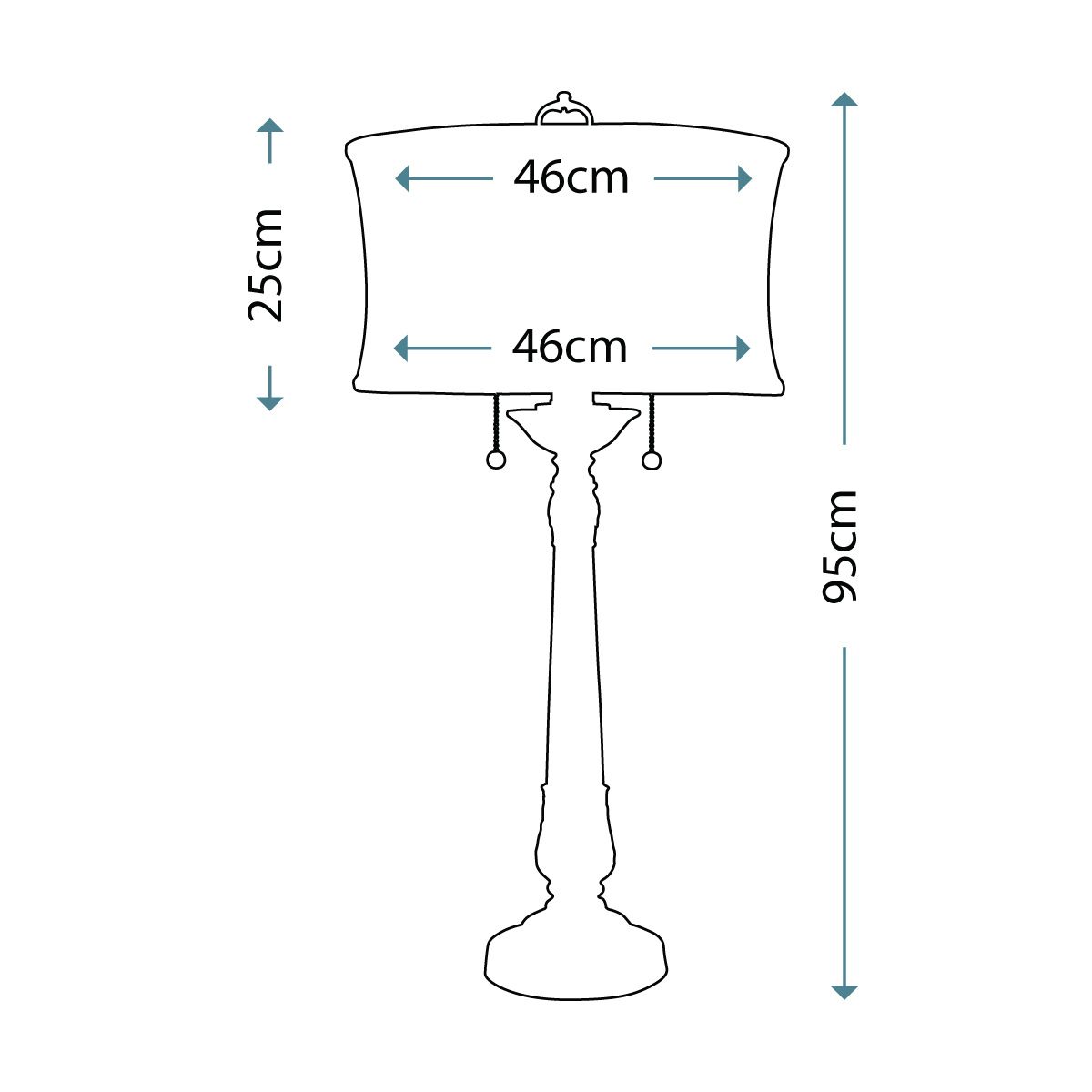 Presidential 2 - flammige Tischlampe - Zinn - Elsteadlighting - SF - PRESIDENTIAL