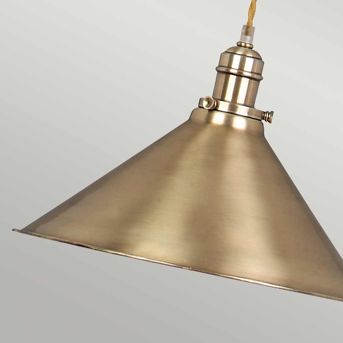 Provence 1 - flammige Pendelleuchte „Rise and Fall“ – gealtertes Messing - Elsteadlighting - PV - P - AGB