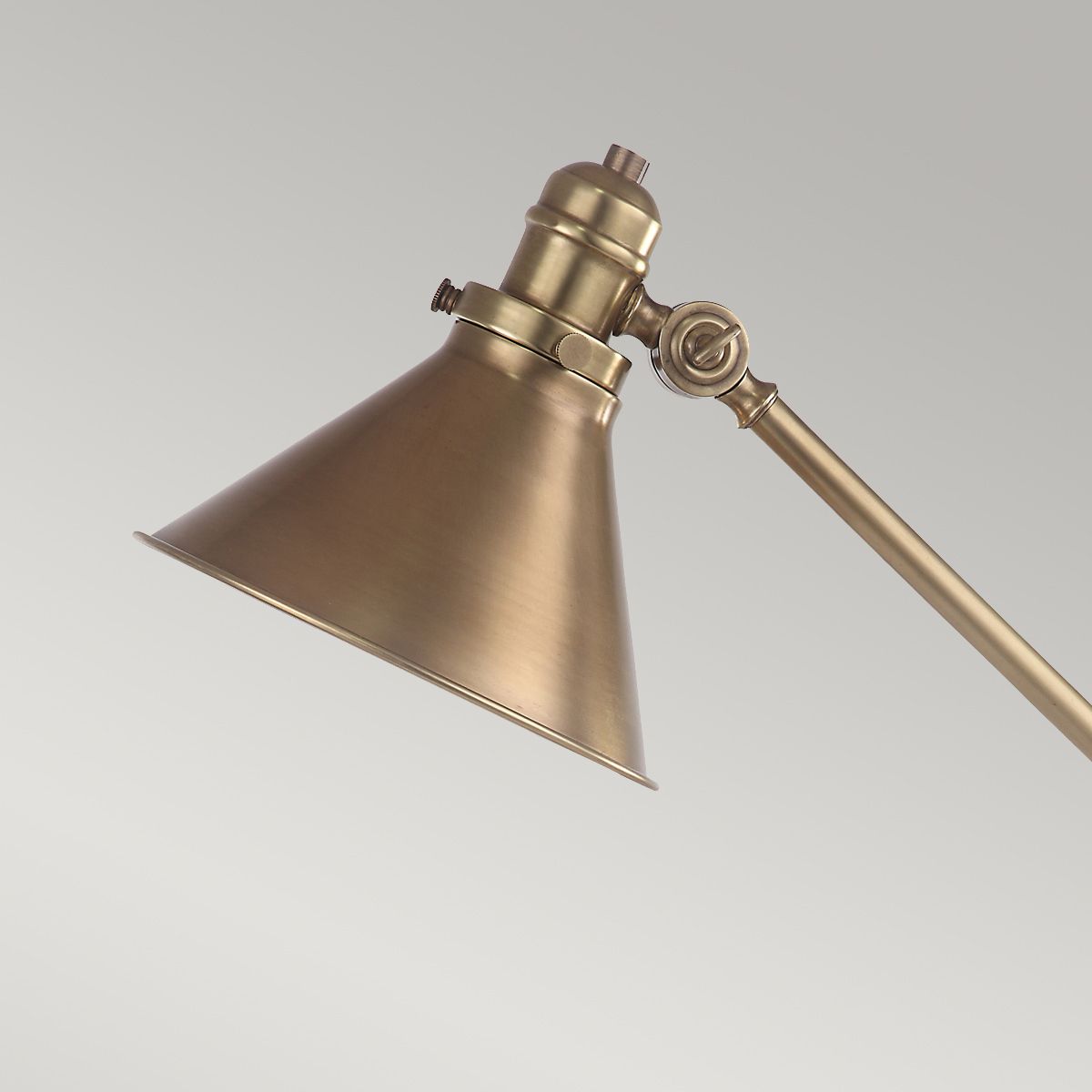 Provence 1 - flammige Tischlampe - Gealtertes Messing - Elsteadlighting - PV - TL - AB