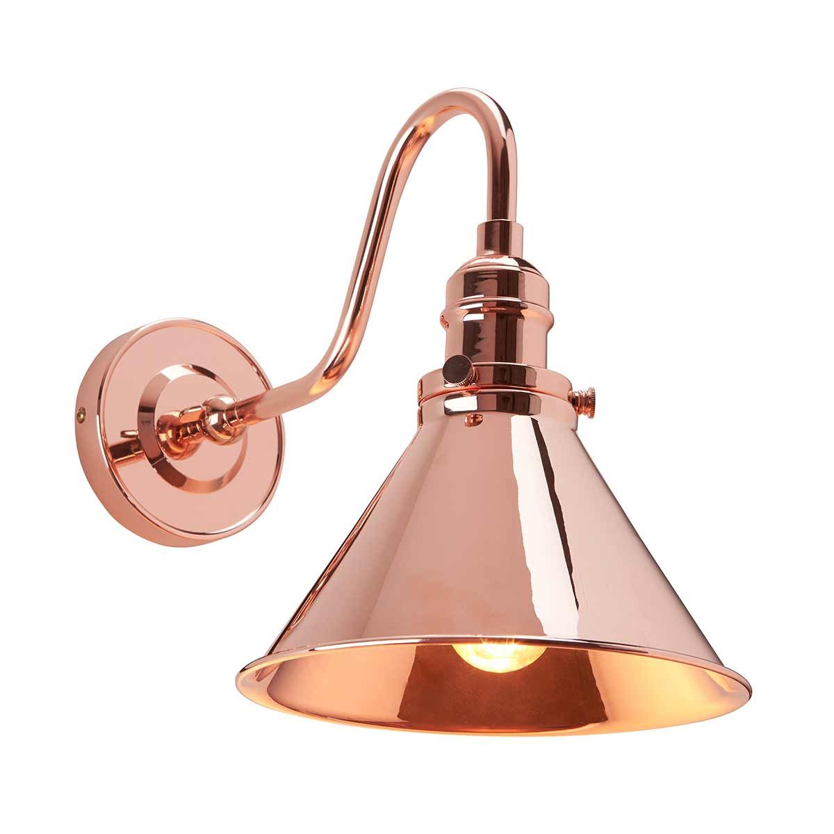 Provence 1 - flammige Wandleuchte - Poliertes Kupfer - Elsteadlighting - PV1 - CPR