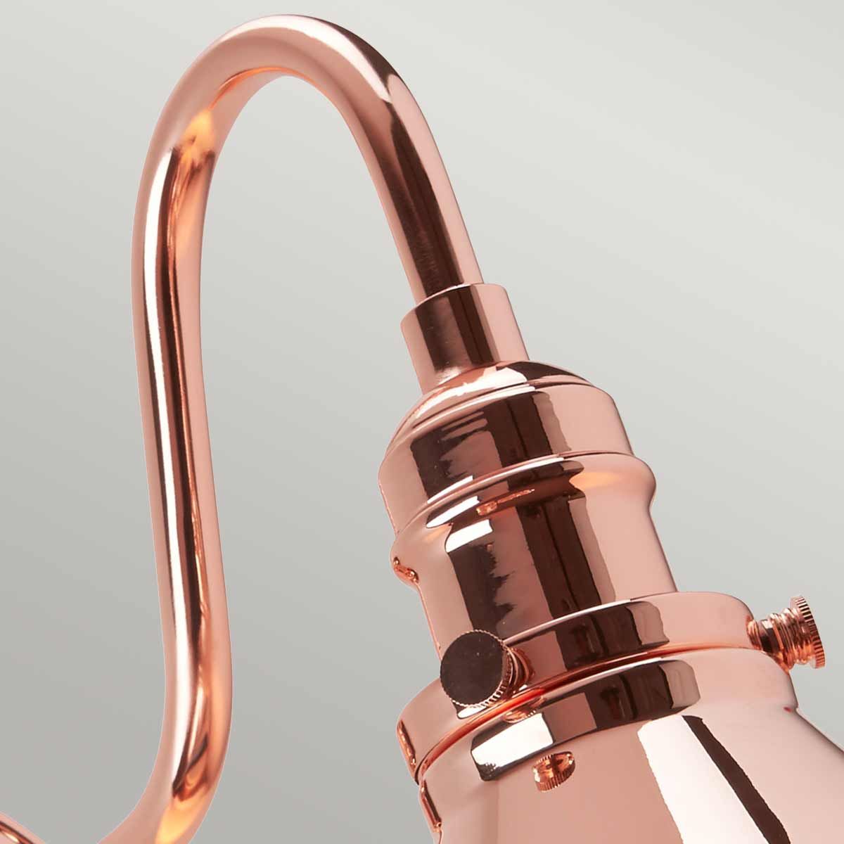 Provence 1 - flammige Wandleuchte - Poliertes Kupfer - Elsteadlighting - PV1 - CPR
