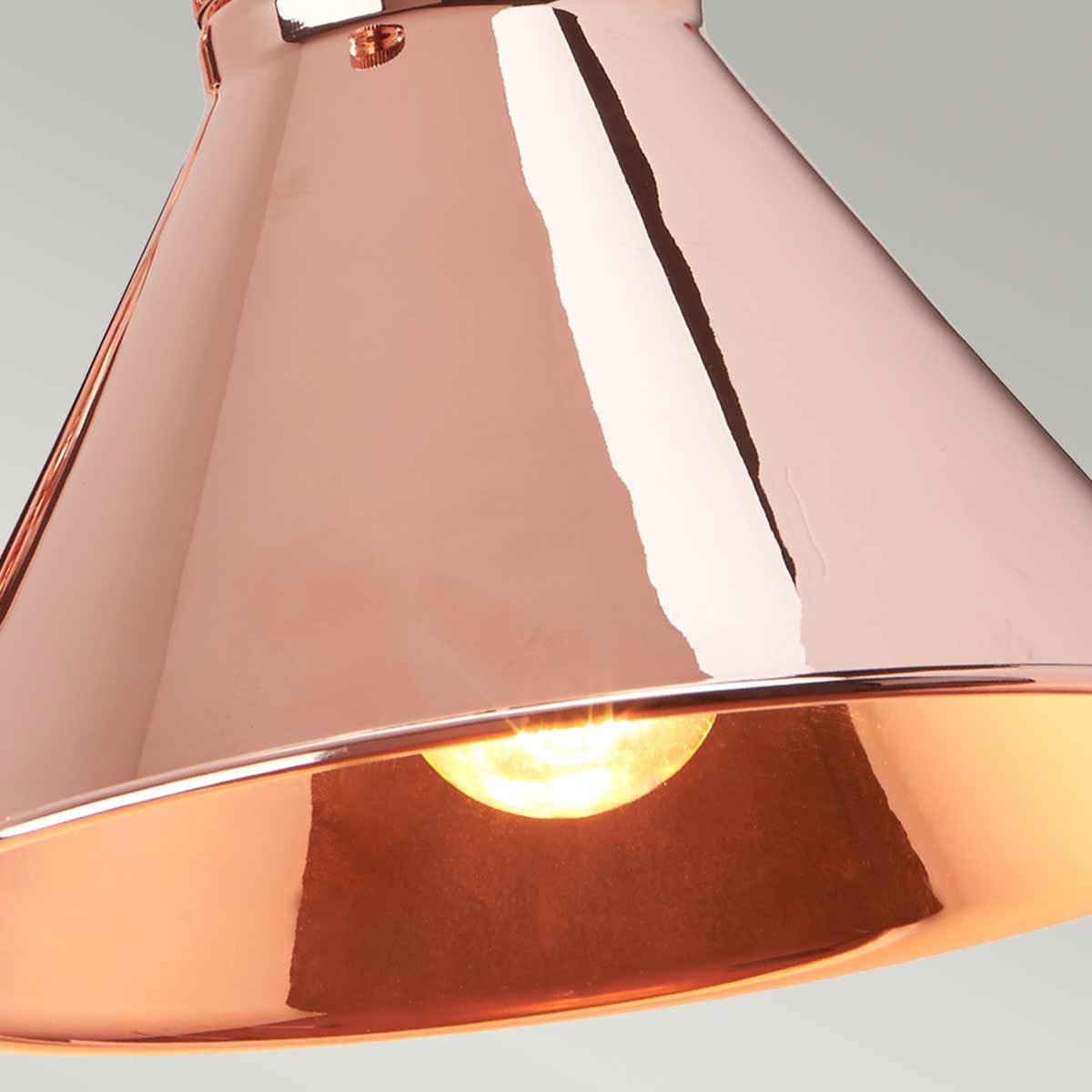 Provence 1 - flammige Wandleuchte - Poliertes Kupfer - Elsteadlighting - PV1 - CPR