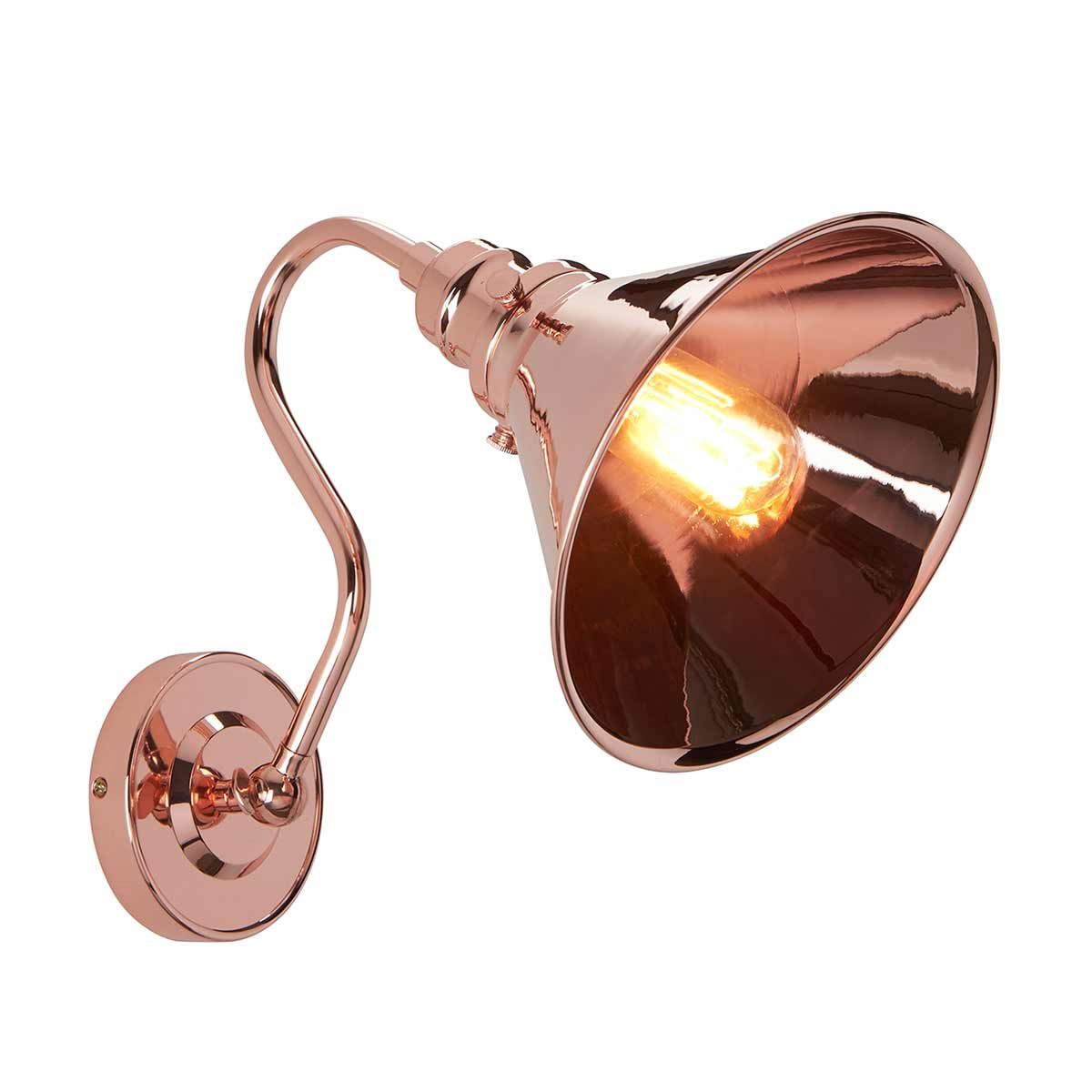 Provence 1 - flammige Wandleuchte - Poliertes Kupfer - Elsteadlighting - PV1 - CPR