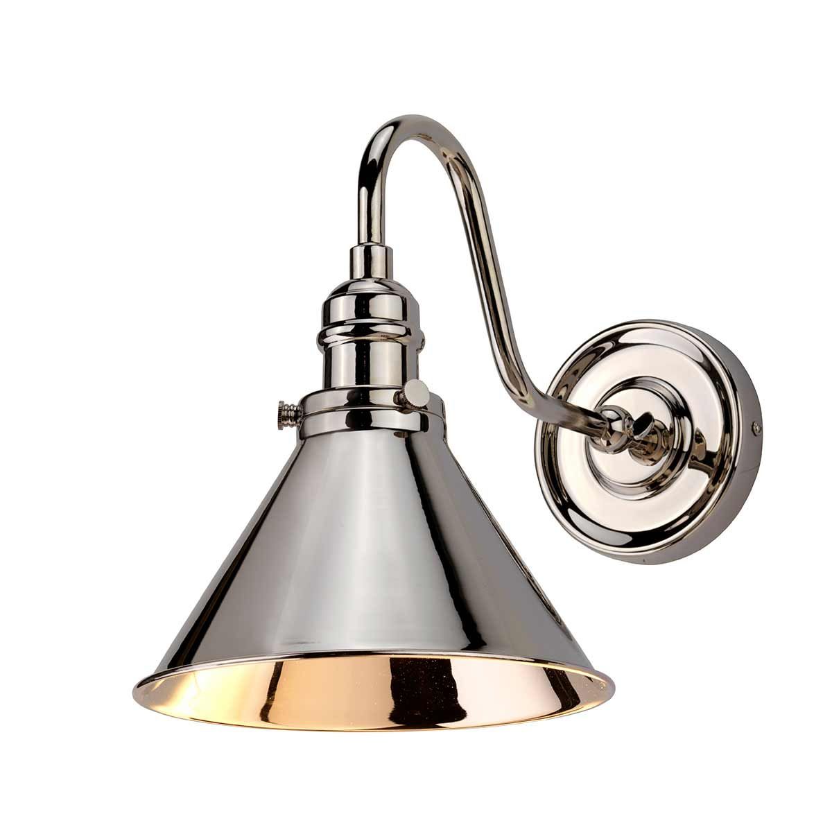 Provence 1 - flammige Wandleuchte - Poliertes Nickel - Elsteadlighting - PV1 - PN