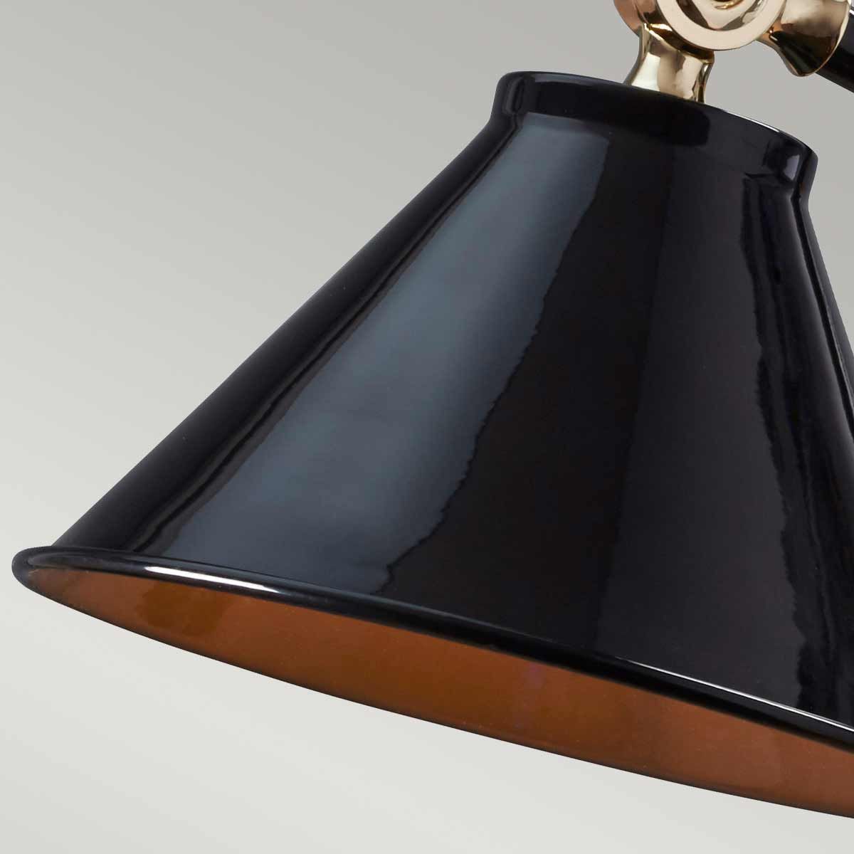 Provence Element Mini - Tischlampe mit 1 Licht, Schwarz/Messing poliert - Elsteadlighting - PV - ELEMENT - BPB