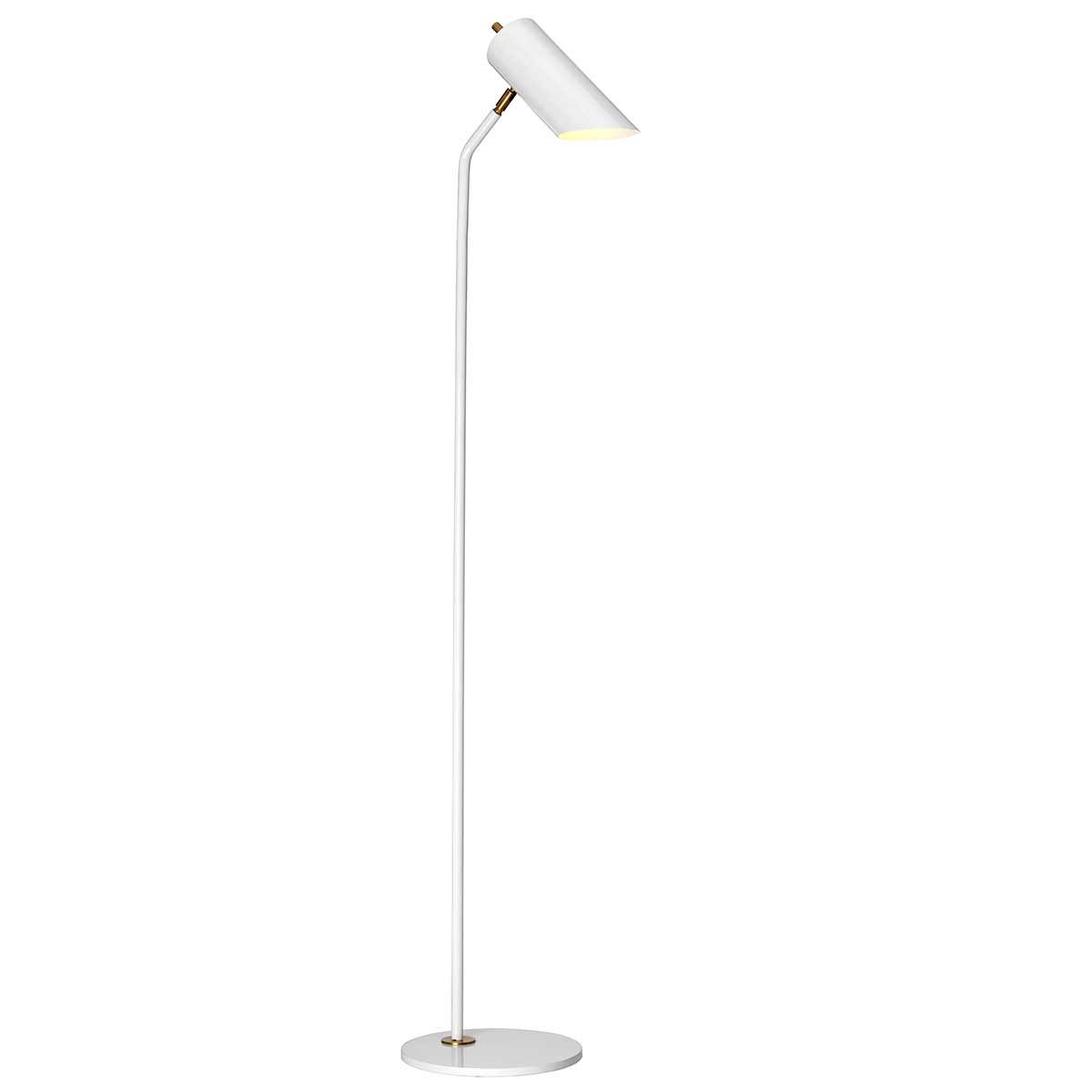 Quinto 1 - flammige Stehlampe - Messing in gealtertem Weiß - Elsteadlighting - QUINTO - FL - WAB