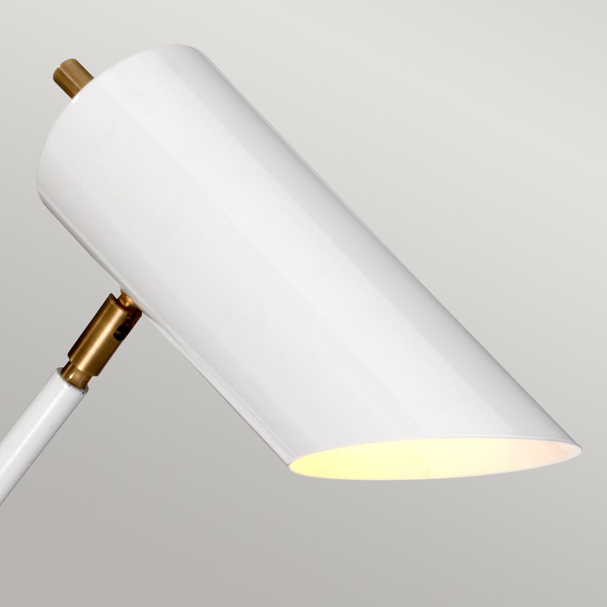 Quinto 1 - flammige Stehlampe - Messing in gealtertem Weiß - Elsteadlighting - QUINTO - FL - WAB