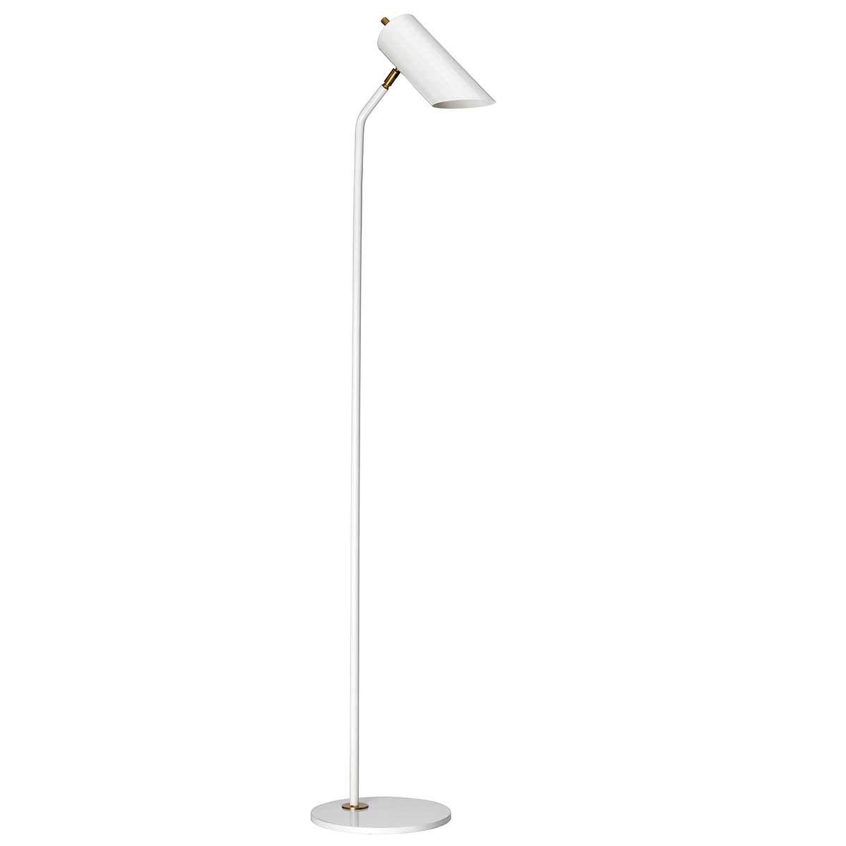 Quinto 1 - flammige Stehlampe - Messing in gealtertem Weiß - Elsteadlighting - QUINTO - FL - WAB