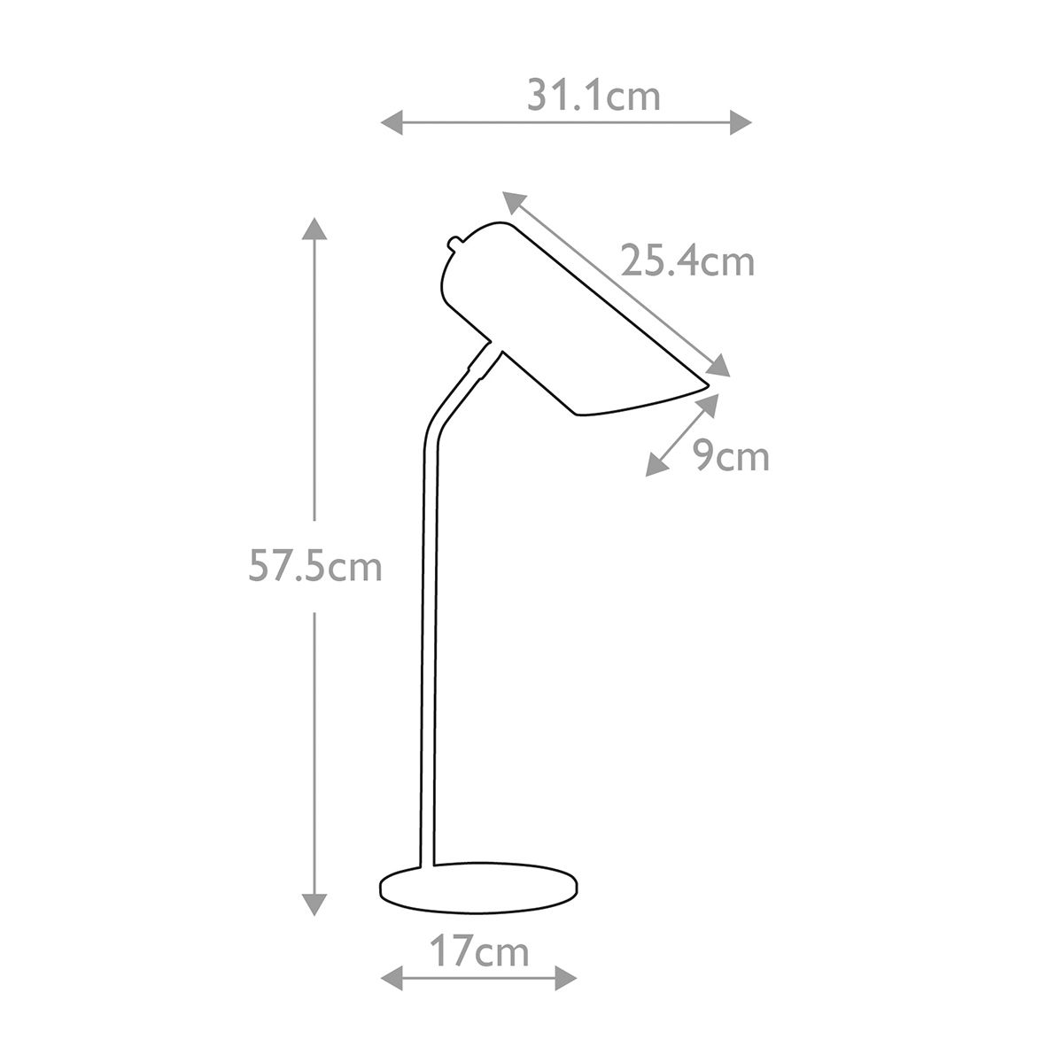 Quinto 1 - flammige Tischlampe - Weiß/Gealtertes Messing - Elsteadlighting - QUINTO - TL - WAB