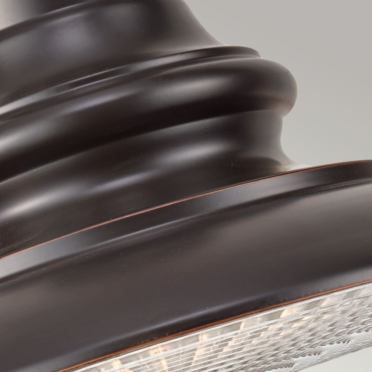 Redding Station 1 - flammige mittelgroße Kettenlaterne – Restaurierungsbronze - Elsteadlighting - FE - REDDING8 - M - RB