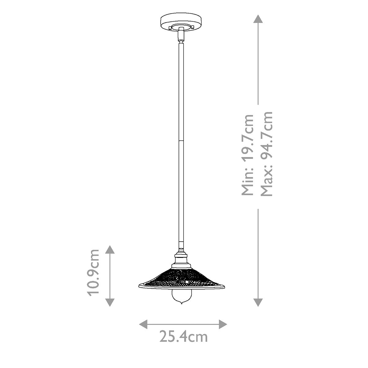 Rigby 1 - flammige Pendelleuchte - Buckeye Bronze und Messing - Elsteadlighting - HK - RIGBY - P - KZ