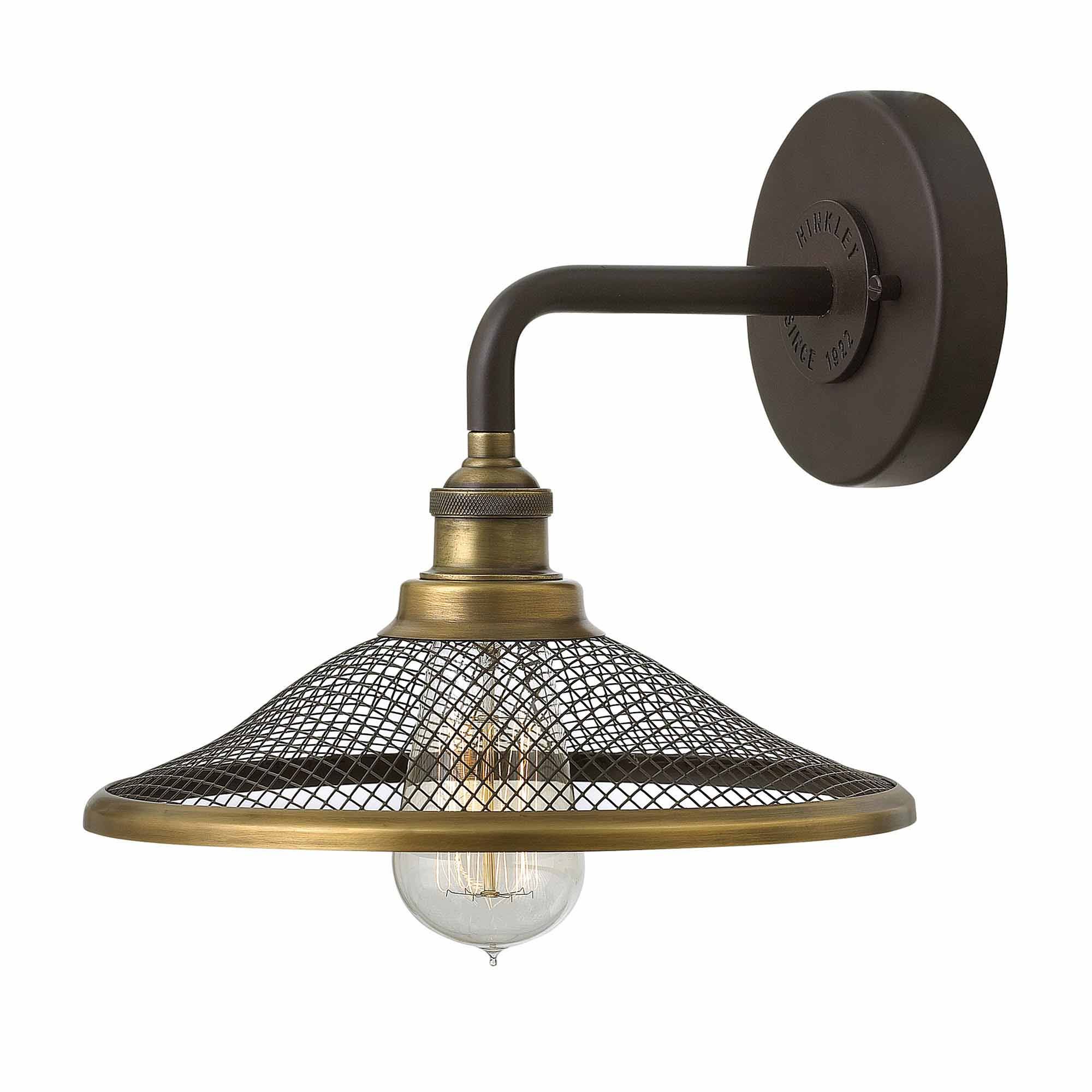 Rigby 1 - flammige Wandleuchte - Buckeye Bronze und Messing - Elsteadlighting - HK - RIGBY1 - KZ