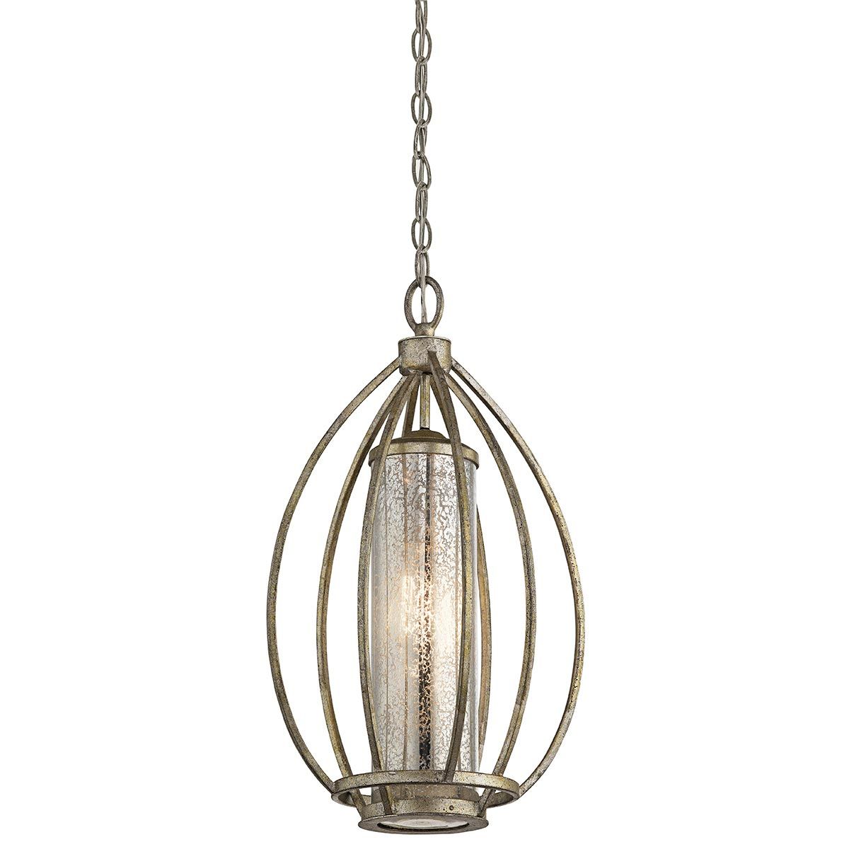 Rosalie 1 - flammige Pendelleuchte - Sterling - Gold - Elsteadlighting - KL - ROSALIE - P