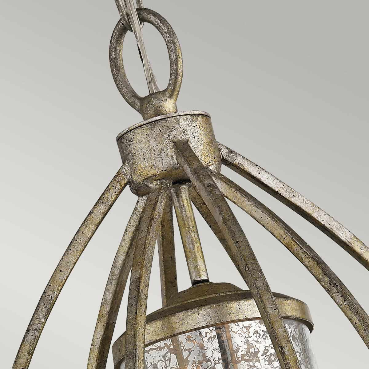 Rosalie 1 - flammige Pendelleuchte - Sterling - Gold - Elsteadlighting - KL - ROSALIE - P
