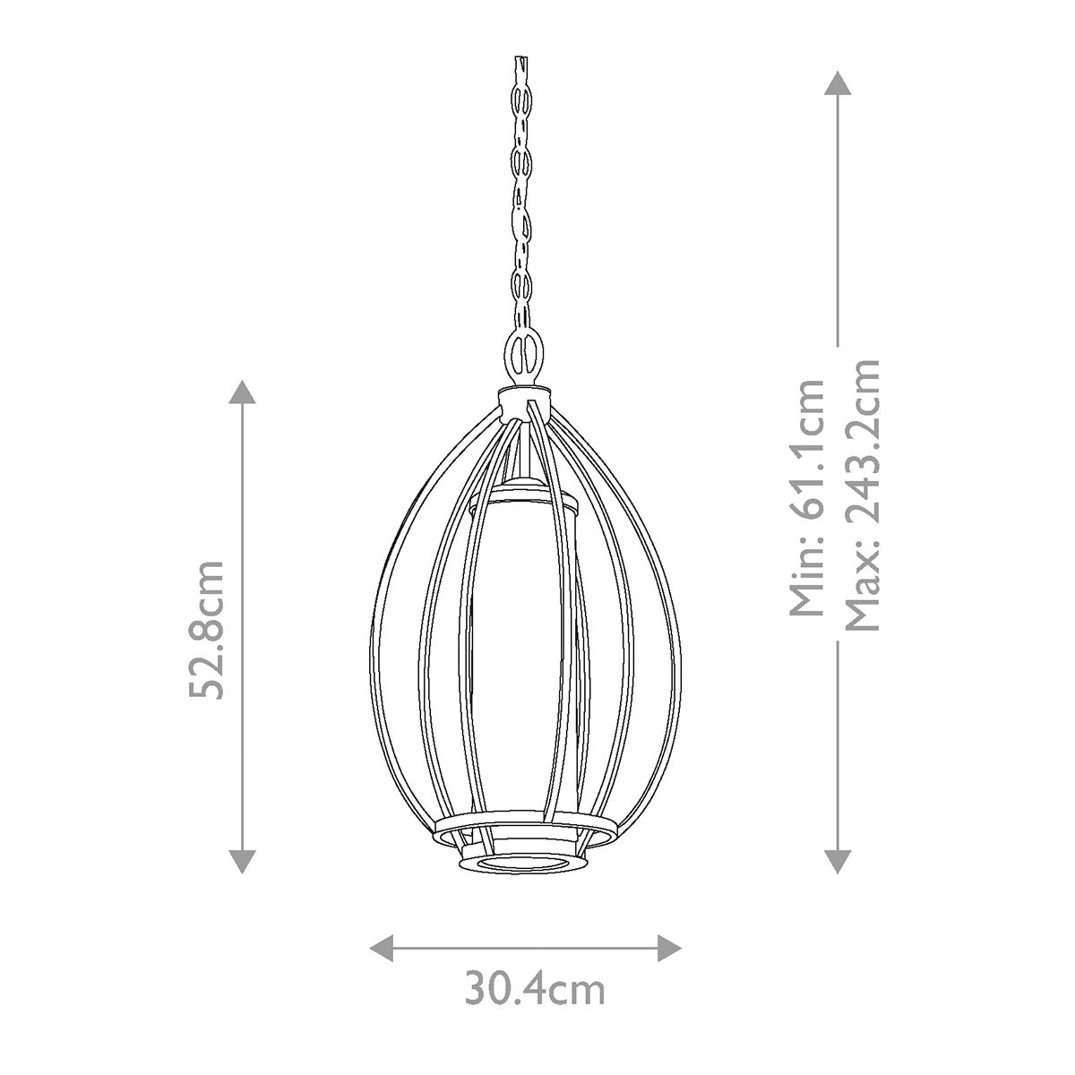 Rosalie 1 - flammige Pendelleuchte - Sterling - Gold - Elsteadlighting - KL - ROSALIE - P