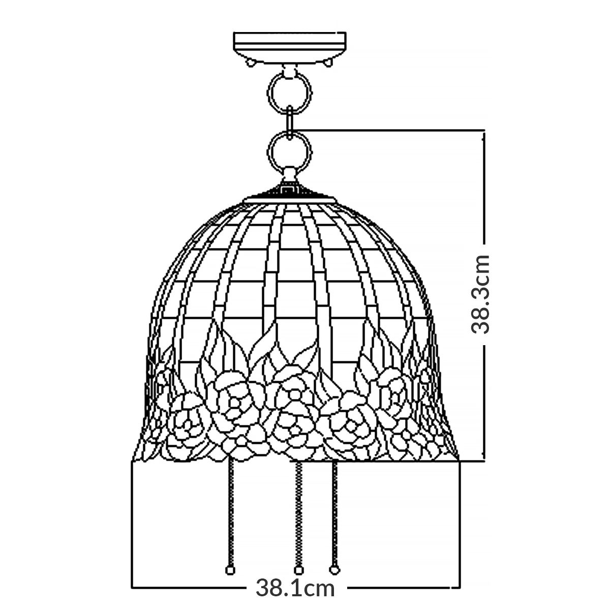 Rosecliffe 3 - flammige Pendelleuchte - Imperiale Bronze - Elsteadlighting - QZ - ROSECLIFFE - P