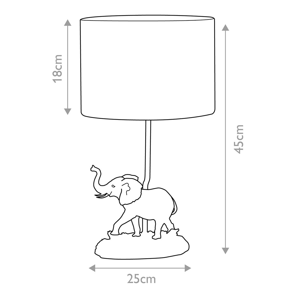Sabi 1 - flammige Tischlampe mit ovalem Schirm, Bronzepatina mit natürlichem Schirm - Elsteadlighting - DL - SABI - TL