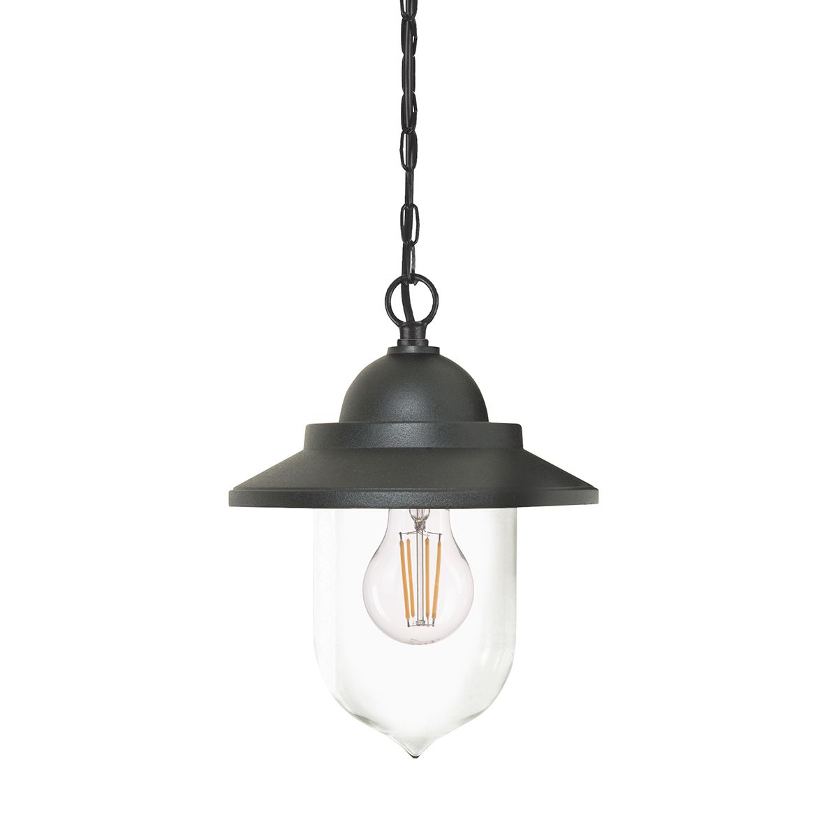 Sandown 1 - Licht - Kettenlaterne - Schwarz - Elsteadlighting - GZH - SDN8