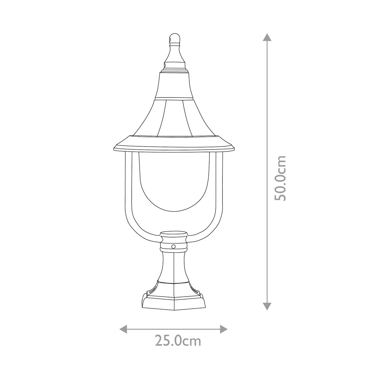 Shannon 1 - flammiger Sockel - Schwarz - Elsteadlighting - SHANNON - PED