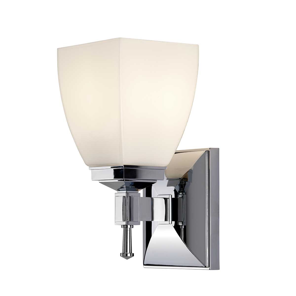 Shirebrook 1 - flammige Wandleuchte - Poliertes Chrom - Elsteadlighting - BATH - SB1