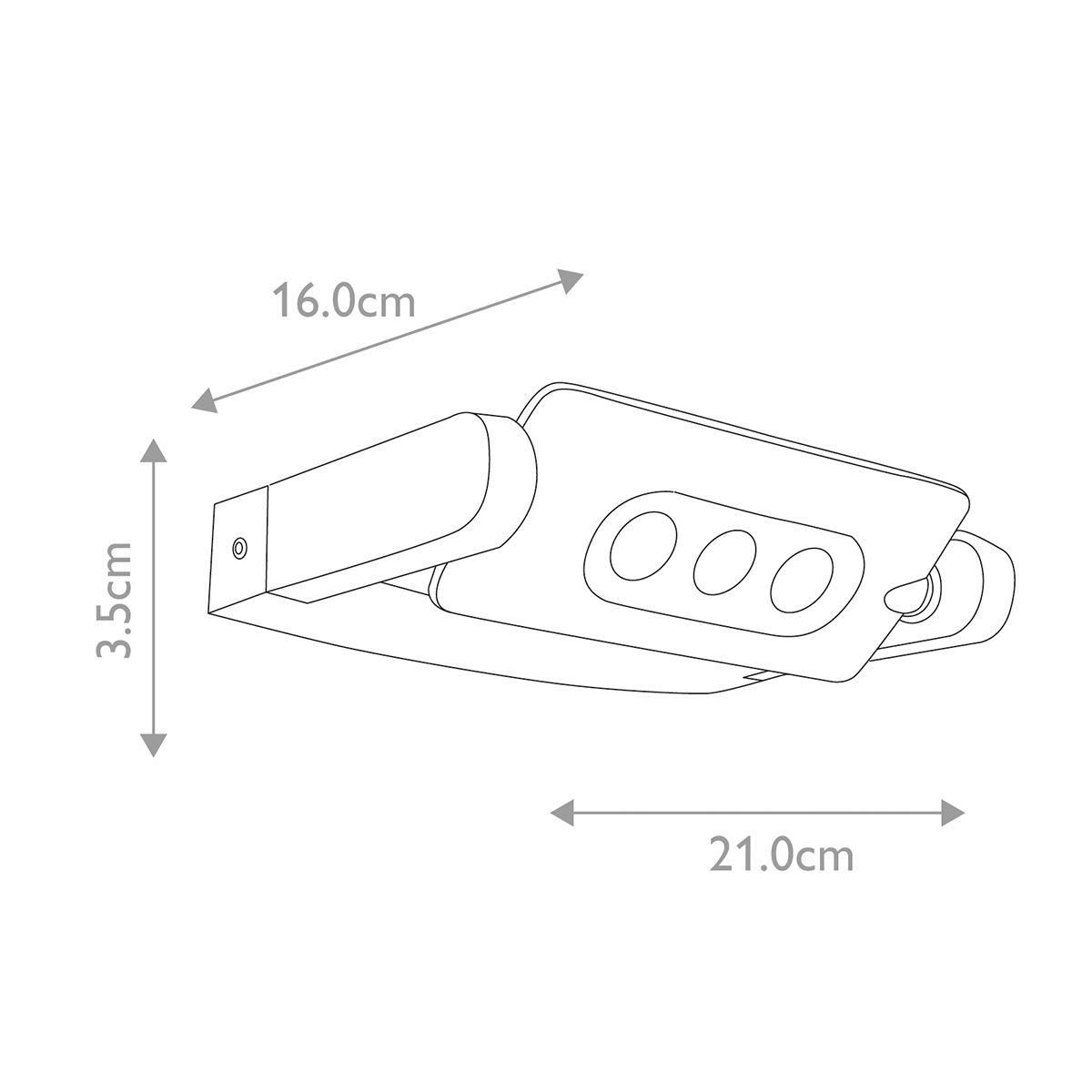 Sigmund 3 - flammige Wandleuchte - Graphit - Elsteadlighting - SIGMUND - 3W
