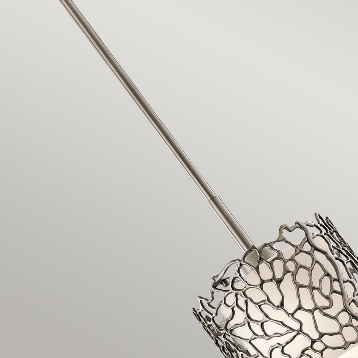 Silver Coral 1 - flammige Mini - Pendelleuchte - Klassisches Zinn - Elsteadlighting - KL - SILVER - CORAL - MP
