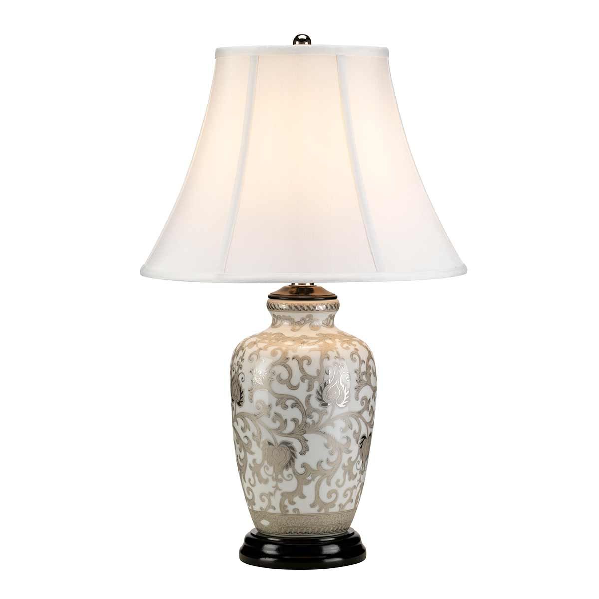 Silver Thistle 1 - flammige Tischlampe - Weiß und Silber - Elsteadlighting - SILVERTHISTLE - TL