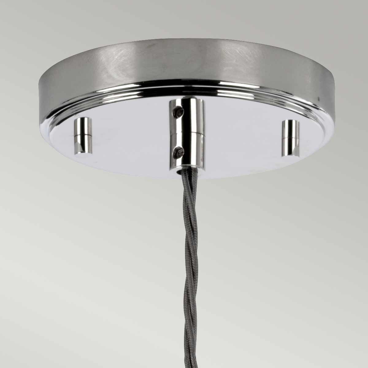 Sola 1 - flammige Pendelleuchte - Poliertes Nickel, Klarglas - Elsteadlighting - SOLA - P