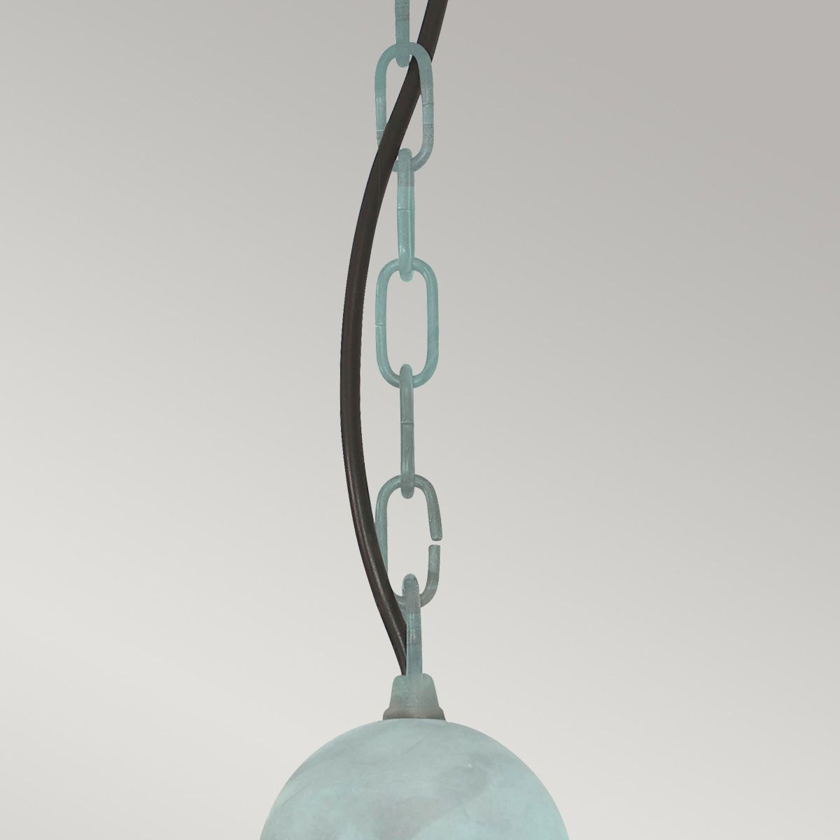 Somerton 1 - flammige Kettenlaterne - Grünspan - Elsteadlighting - SOMERTON - CH - V