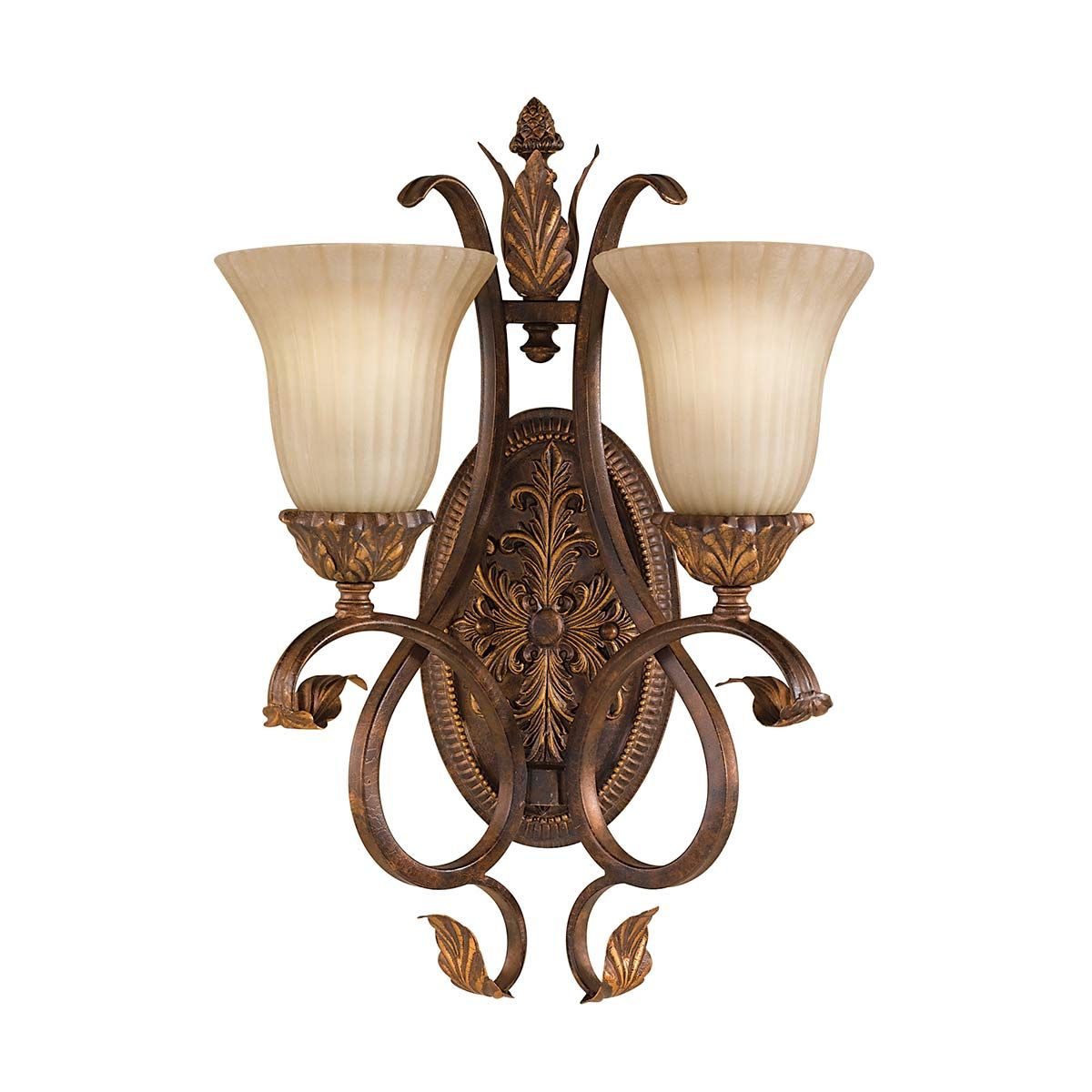 Sonoma Valley 2 - flammige Wandleuchte - Gealtertes Schildpatt - Elsteadlighting - FE - SONOMAVALLEY2