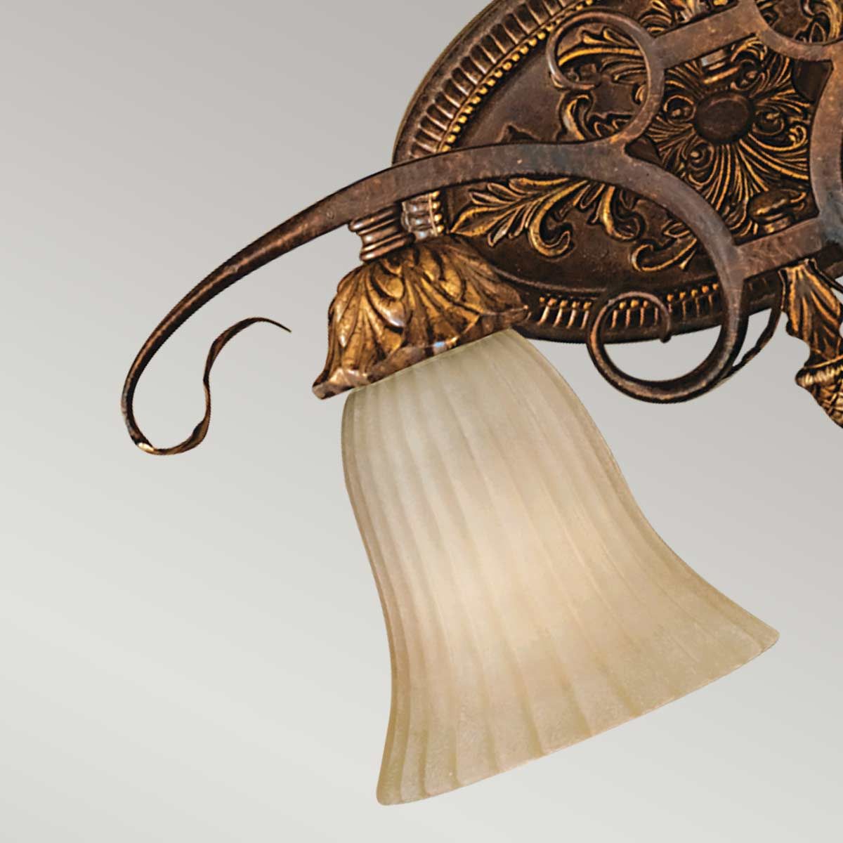 Sonoma Valley 2 - flammige Wandleuchte, Schildpatt im Antik - Look - Elsteadlighting - FE - SONOMAVALLEY - VS