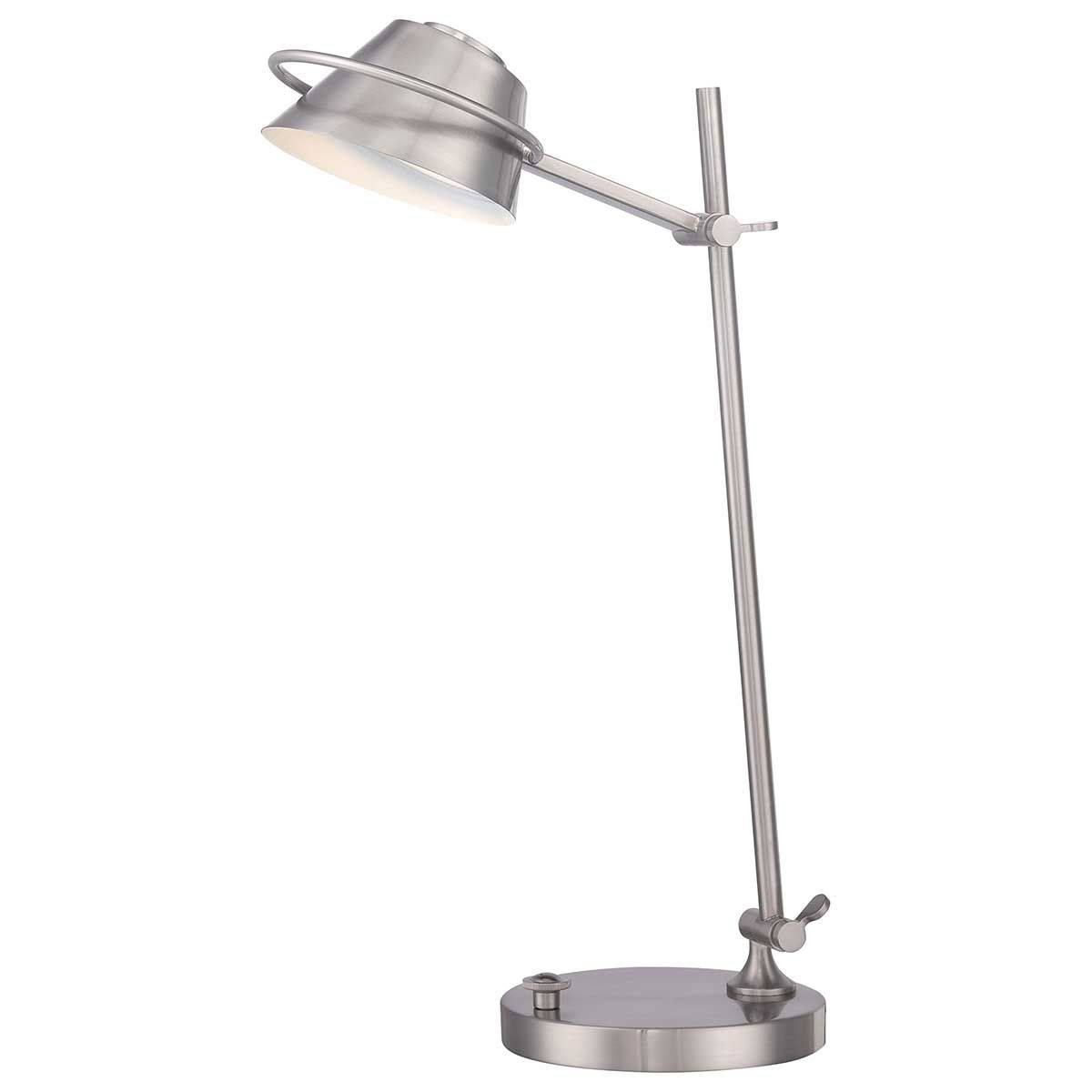 Spencer LED - Tischlampe in gebürstetem Nickel - Gebürstetes Nickel - Elsteadlighting - QZ - SPENCER - TL - BN