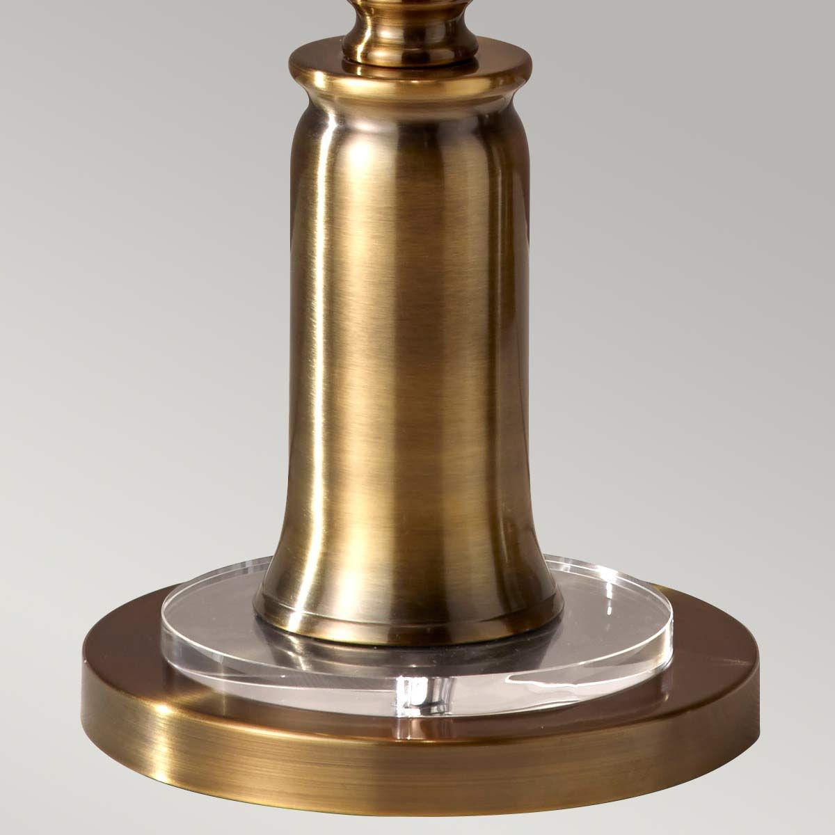Stateroom 2 - flammige Stehlampe - Bali Messing mit weißem Schirm - Elsteadlighting - FE - STATEROOM - FL - BB