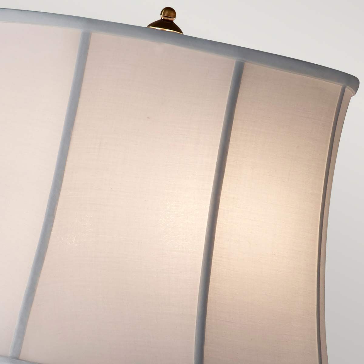 Stateroom 2 - flammige Stehlampe - Bali Messing mit weißem Schirm - Elsteadlighting - FE - STATEROOM - FL - BB