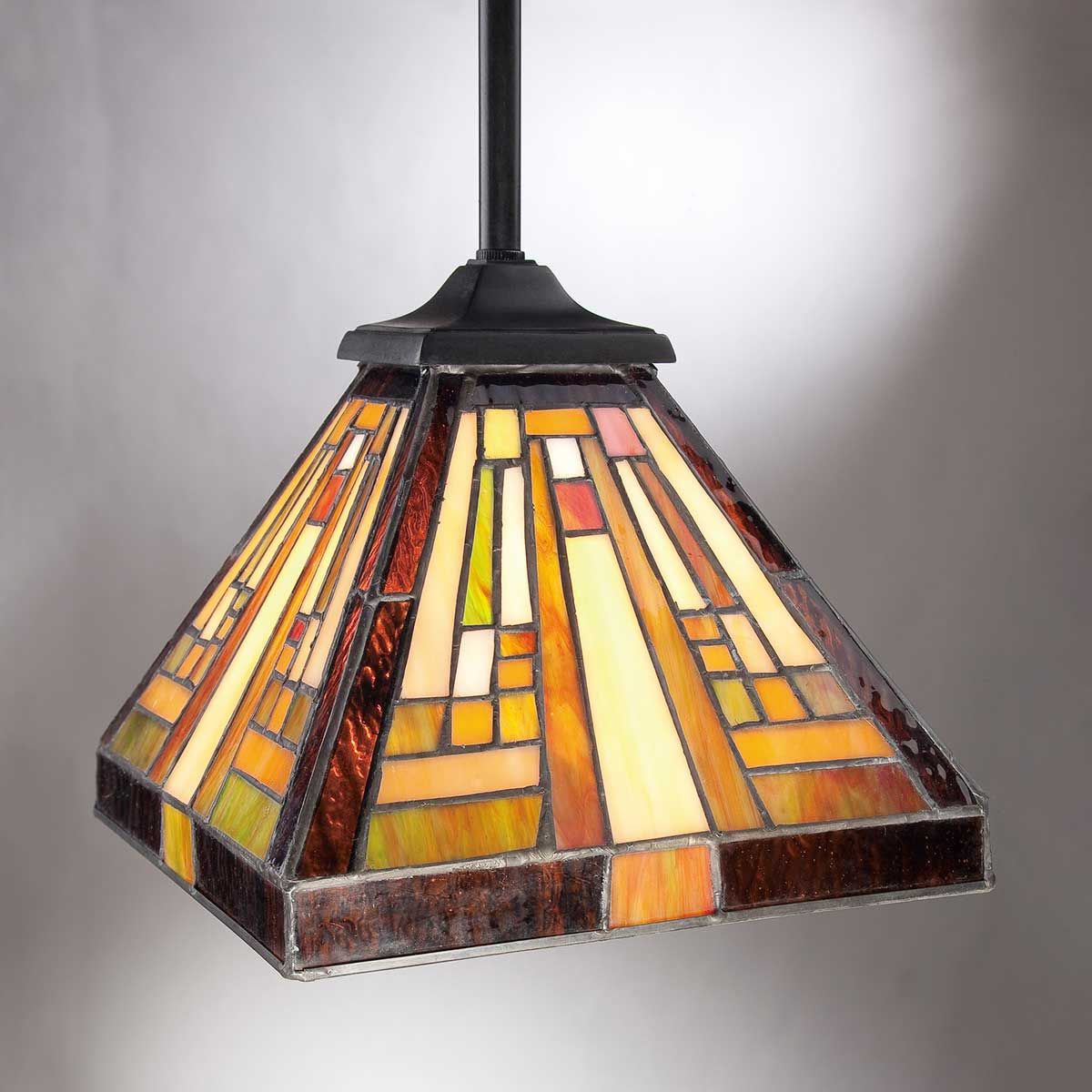 Stephen 1 - flammige Mini - Pendelleuchte mit Stabaufhängung - Vintage Bronze - Elsteadlighting - QZ - STEPHEN - MP