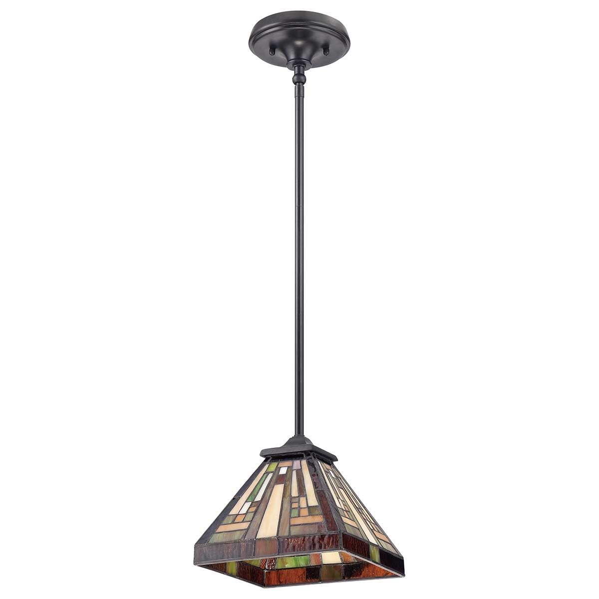 Stephen 1 - flammige Mini - Pendelleuchte mit Stabaufhängung - Vintage Bronze - Elsteadlighting - QZ - STEPHEN - MP