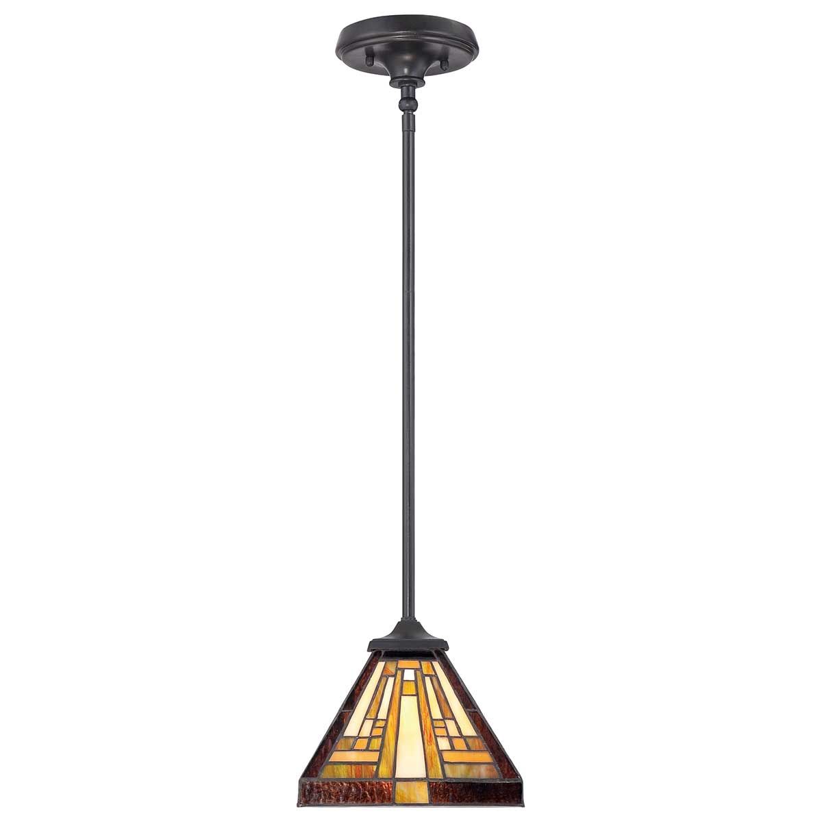 Stephen 1 - flammige Mini - Pendelleuchte mit Stabaufhängung - Vintage Bronze - Elsteadlighting - QZ - STEPHEN - MP
