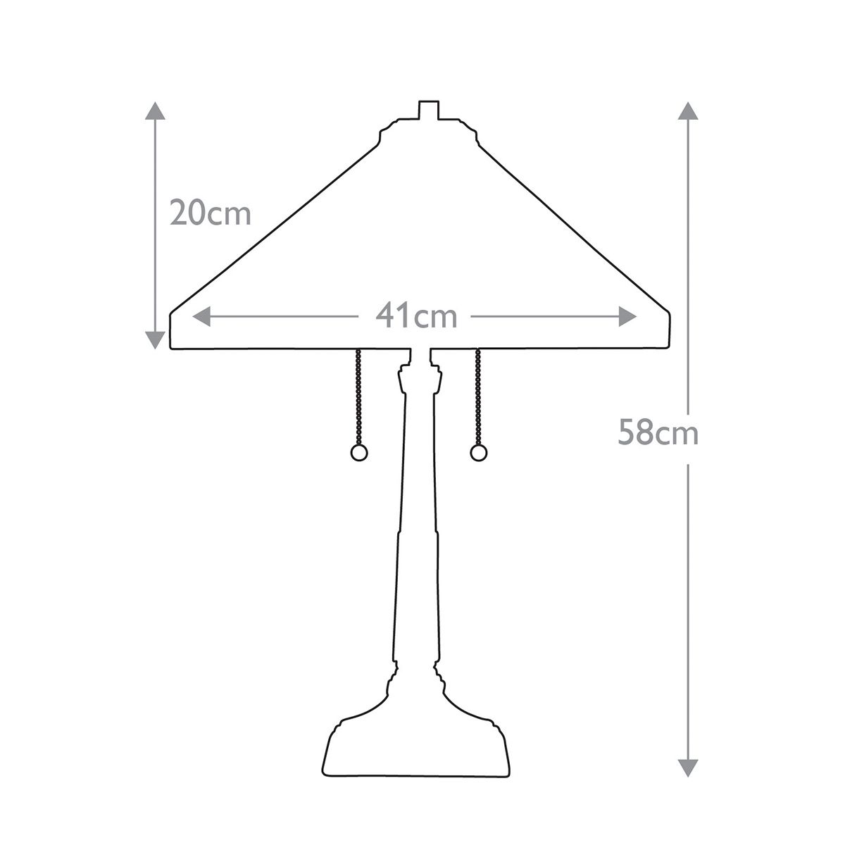 Stephen 2-flammige Tischlampe - Vintage Bronze - Elsteadlighting - leuchtengrosshandel24