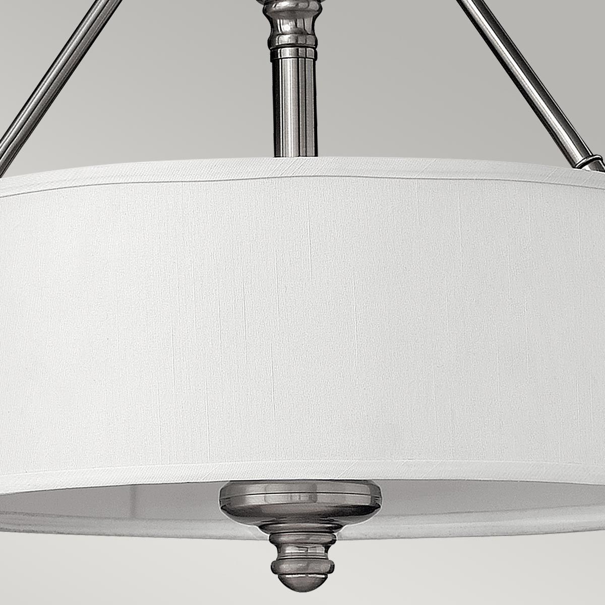 Sussex 3-flammige Halbdeckenleuchte - gebürstetes Nickel - Elsteadlighting - leuchtengrosshandel24